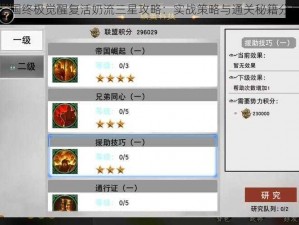 三国终极觉醒复活奶流三星攻略：实战策略与通关秘籍分享