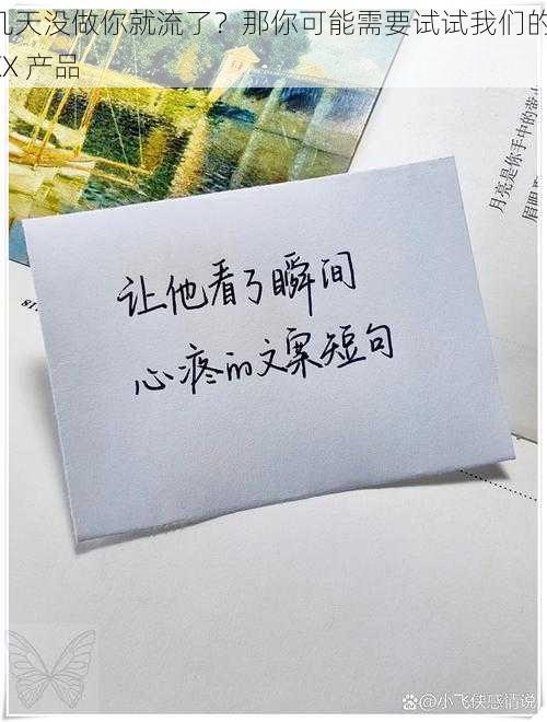 几天没做你就流了？那你可能需要试试我们的 XX 产品