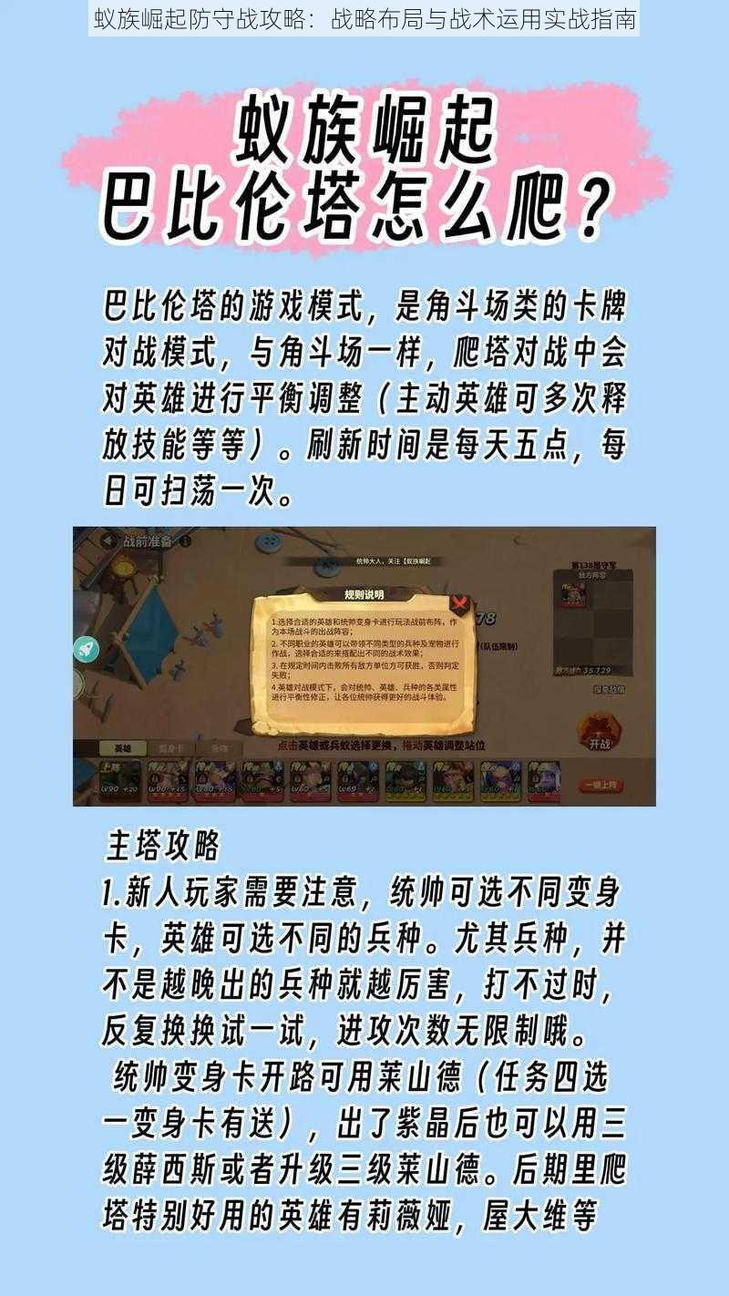 蚁族崛起防守战攻略：战略布局与战术运用实战指南