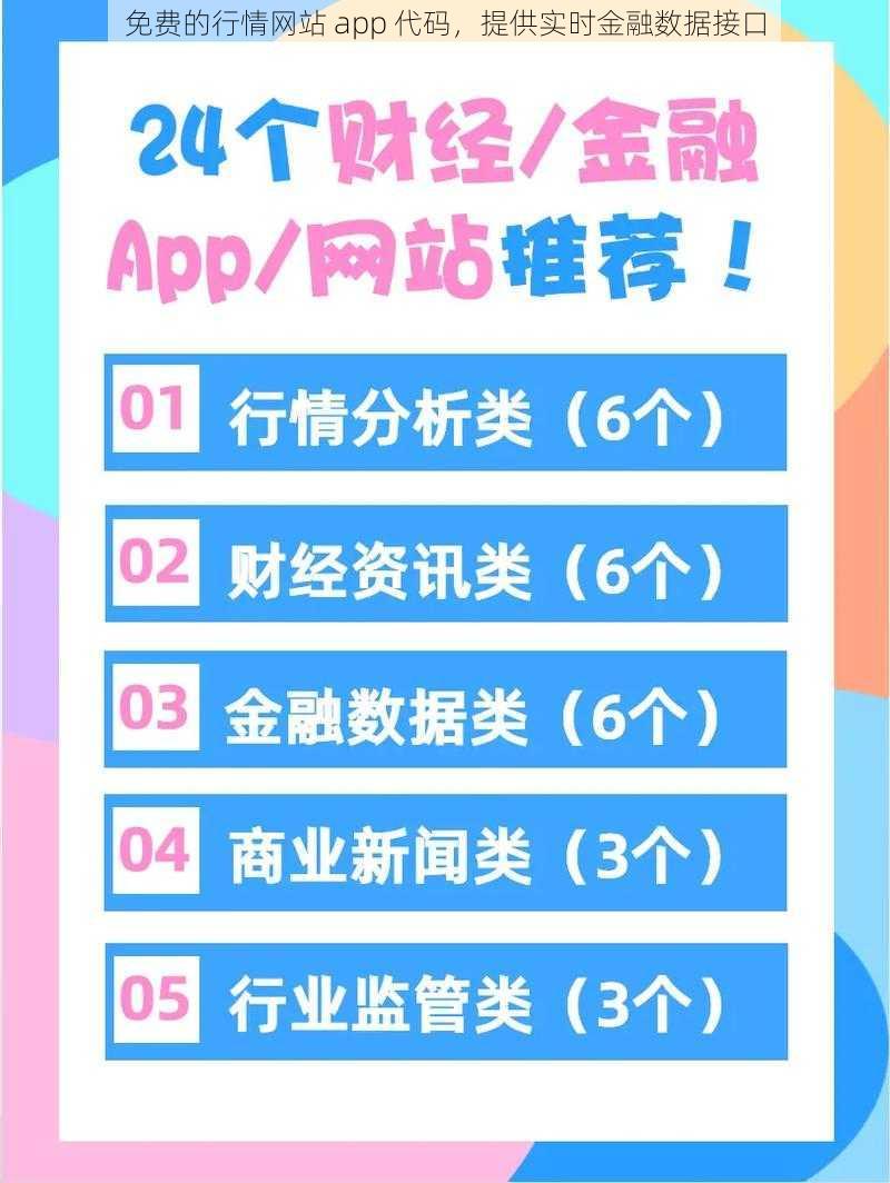 免费的行情网站 app 代码，提供实时金融数据接口