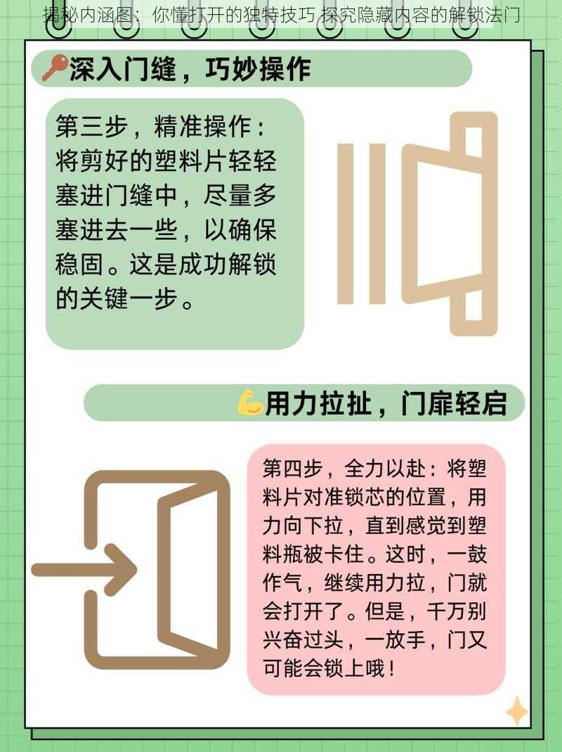 揭秘内涵图：你懂打开的独特技巧 探究隐藏内容的解锁法门