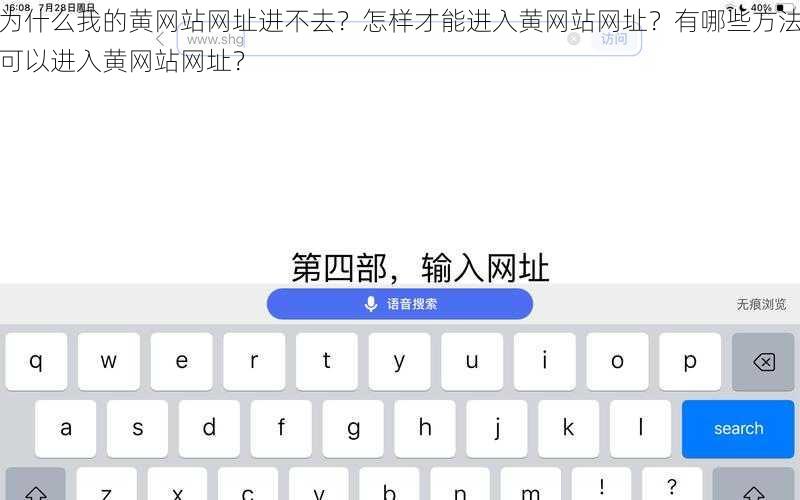 为什么我的黄网站网址进不去？怎样才能进入黄网站网址？有哪些方法可以进入黄网站网址？