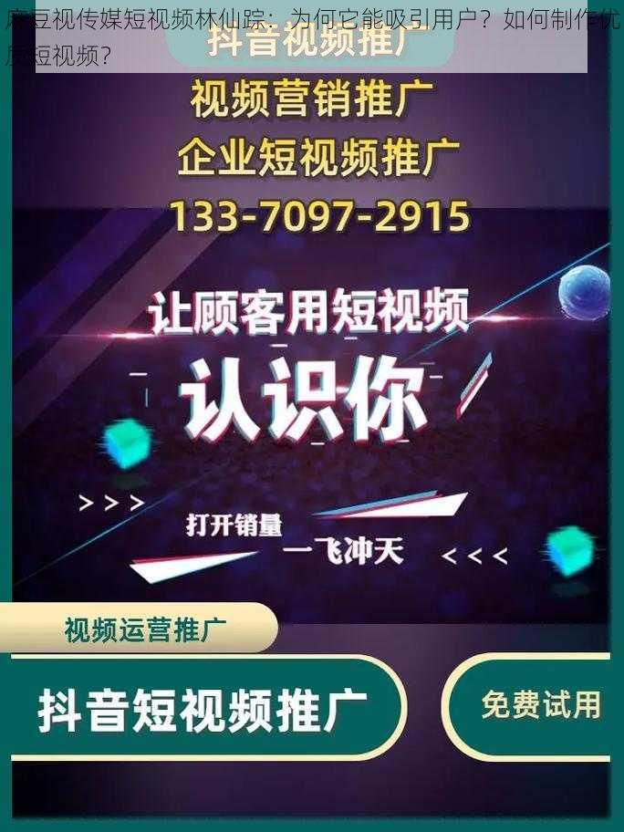 麻豆视传媒短视频林仙踪：为何它能吸引用户？如何制作优质短视频？