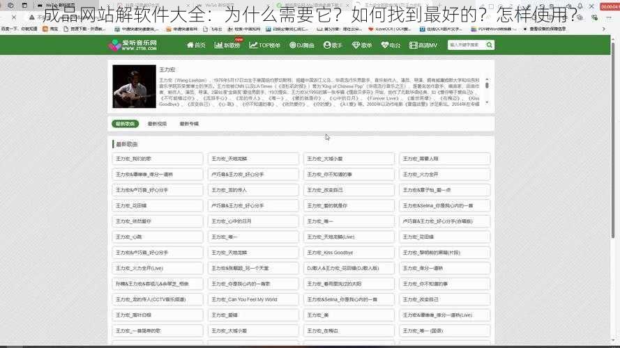 成品网站解软件大全：为什么需要它？如何找到最好的？怎样使用？