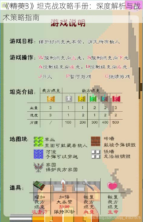 《精英3》坦克战攻略手册：深度解析与战术策略指南