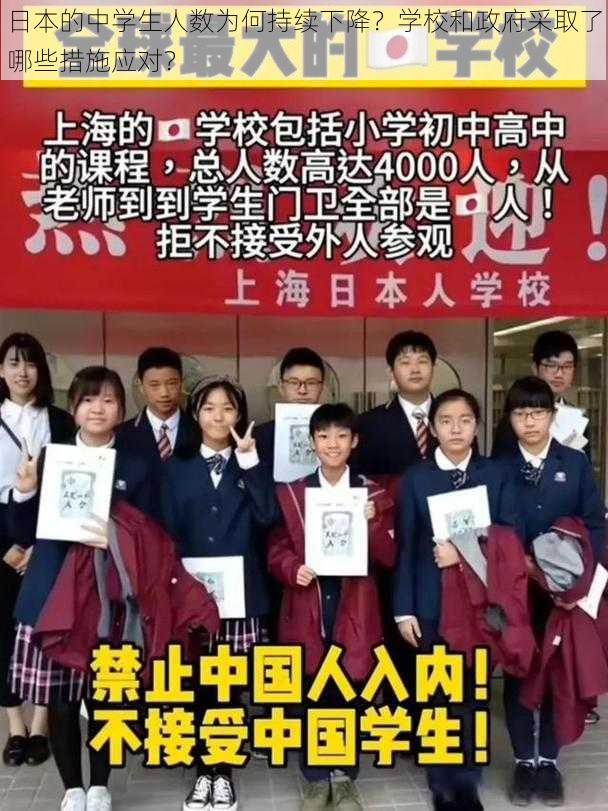 日本的中学生人数为何持续下降？学校和政府采取了哪些措施应对？