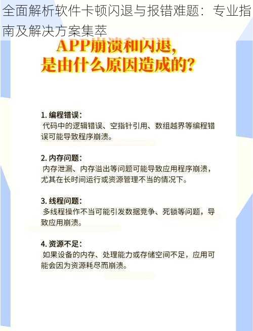 全面解析软件卡顿闪退与报错难题：专业指南及解决方案集萃